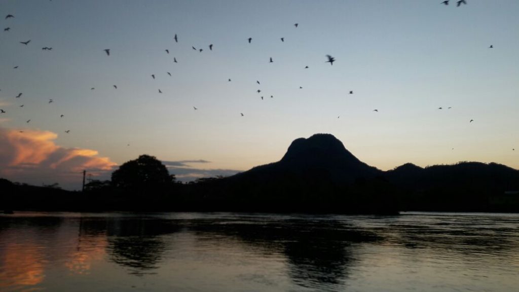 vista do Rio Paraíba com a Serra da Bolívia - foto: Gerson Pecanha